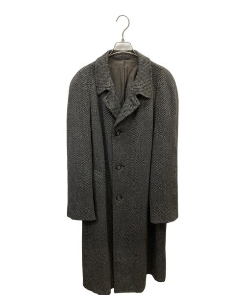 TIMELY CLOTHES（タイムリークローシーズ）TIMELY CLOTHES (タイムリークローシーズ) ステンカラーツイードコート ブラウン サイズ:Lの古着・服飾アイテム