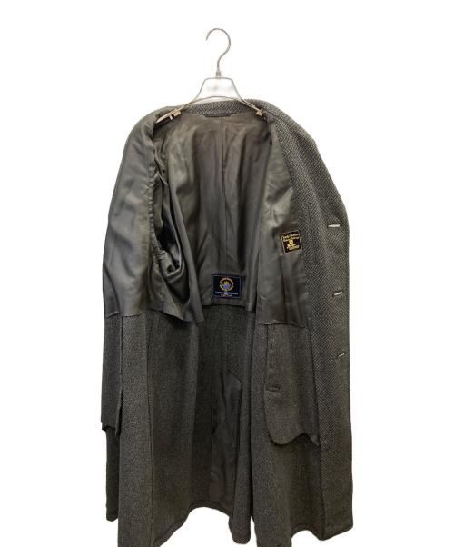 TIMELY CLOTHES（タイムリークローシーズ）TIMELY CLOTHES (タイムリークローシーズ) ステンカラーツイードコート ブラウン サイズ:Lの古着・服飾アイテム