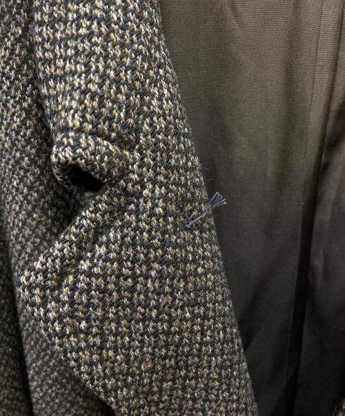 TIMELY CLOTHES（タイムリークローシーズ）TIMELY CLOTHES (タイムリークローシーズ) ステンカラーツイードコート ブラウン サイズ:Lの古着・服飾アイテム