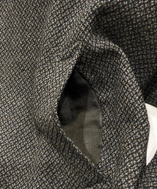 TIMELY CLOTHES（タイムリークローシーズ）TIMELY CLOTHES (タイムリークローシーズ) ステンカラーツイードコート ブラウン サイズ:Lの古着・服飾アイテム