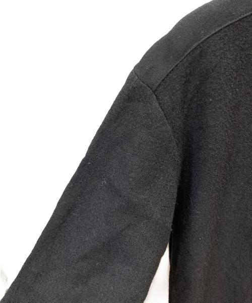 KOHSHIN SATOH（コウシンサトウ）KOHSHIN SATOH (コウシンサトウ) ウールデザインカットソー ブラック サイズ:48の古着・服飾アイテム