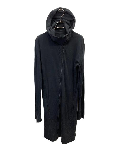 Thom Krom（トムクロム）THOM KROM (トムクロム) フーディレイヤードモッズコート ブラック サイズ:Mの古着・服飾アイテム