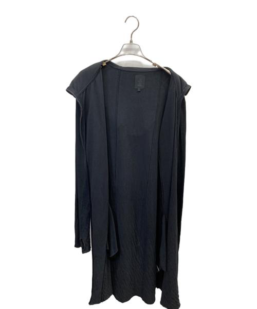 Thom Krom（トムクロム）THOM KROM (トムクロム) フーディレイヤードモッズコート ブラック サイズ:Mの古着・服飾アイテム
