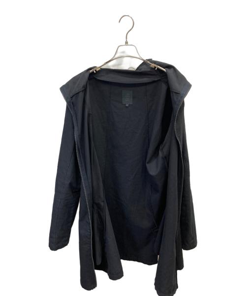 Thom Krom（トムクロム）THOM KROM (トムクロム) フーディレイヤードモッズコート ブラック サイズ:Mの古着・服飾アイテム