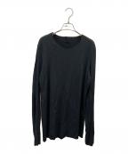 fagassentファガッセン）の古着「カットオフデザインカットソー」｜ブラック