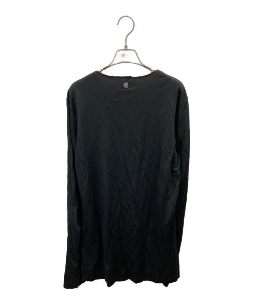 fagassent（ファガッセン）fagassent (ファガッセン) カットオフデザインカットソー ブラック サイズ:表示なしの古着・服飾アイテム