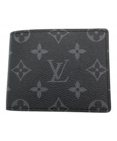 美品‼️ ルイヴィトン ポルトフォイユ・スレンダー エクリプス 折り財布 中古・古着通販】LOUIS VUITTON (ルイ ヴィトン) モノグラムエクリプス
