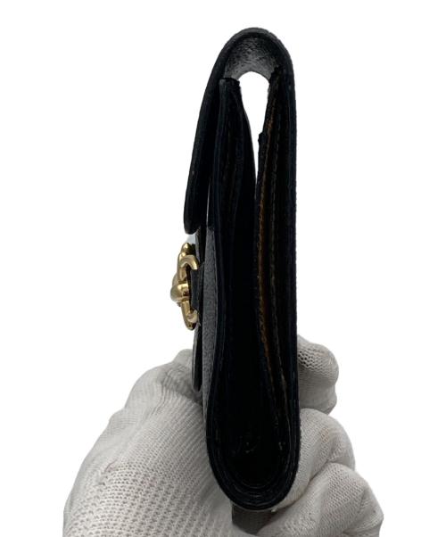 GUCCI（グッチ）GUCCI (グッチ) ホースビット2つ折り財布 ブラックの古着・服飾アイテム