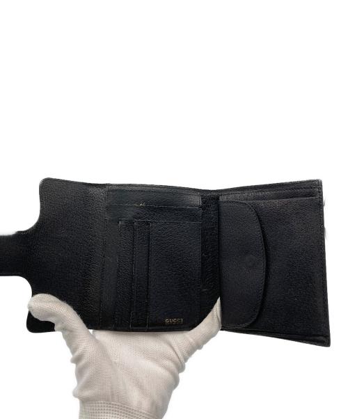 GUCCI（グッチ）GUCCI (グッチ) ホースビット2つ折り財布 ブラックの古着・服飾アイテム