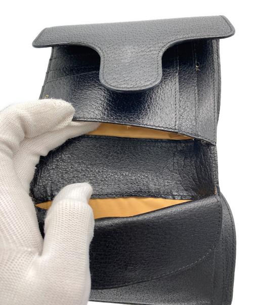 GUCCI（グッチ）GUCCI (グッチ) ホースビット2つ折り財布 ブラックの古着・服飾アイテム