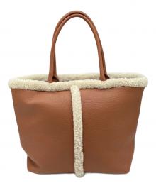 CHRISTIAN VILLA（クリスチャンヴィラ）の古着「ムートントートバッグ」｜ブラウン