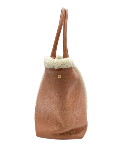 CHRISTIAN VILLA（クリスチャンヴィラ）CHRISTIAN VILLA (クリスチャンヴィラ) ムートントートバッグ ブラウンの古着・服飾アイテム