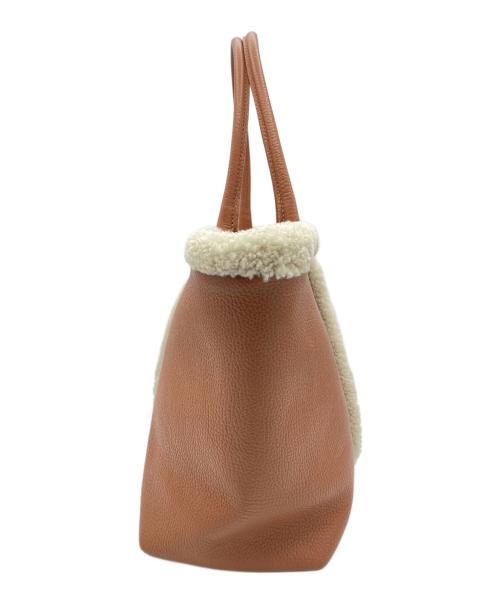 CHRISTIAN VILLA（クリスチャンヴィラ）CHRISTIAN VILLA (クリスチャンヴィラ) ムートントートバッグ ブラウンの古着・服飾アイテム