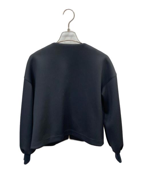 BLENHEIM（ブレンヘイム）BLENHEIM (ブレンヘイム) ボンディングノーカラージャケット ブラック サイズ:XSの古着・服飾アイテム