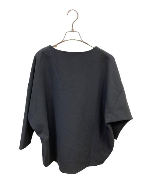 BEARDSLEY（ビアズリー）BEARDSLEY (ビアズリー) ダブルクロスVネックブラウス ブラック サイズ:FREEの古着・服飾アイテム