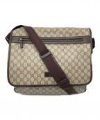 GUCCIグッチ）の古着「メッセンジャーバッグ」｜ブラウン
