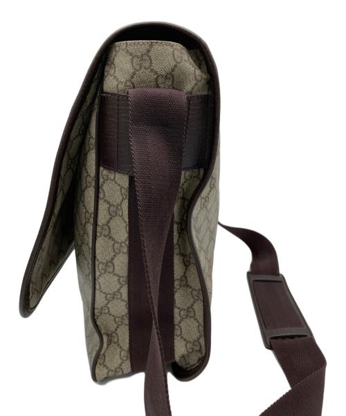GUCCI（グッチ）GUCCI (グッチ) GGスプリームメッセンジャーバッグ ブラウンの古着・服飾アイテム