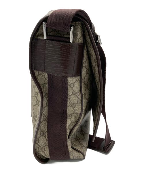 GUCCI（グッチ）GUCCI (グッチ) GGスプリームメッセンジャーバッグ ブラウンの古着・服飾アイテム