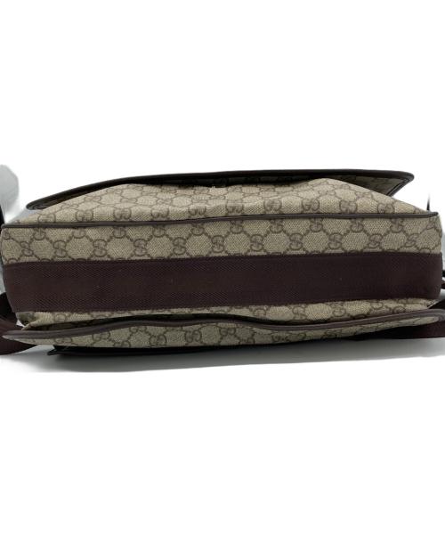 GUCCI（グッチ）GUCCI (グッチ) GGスプリームメッセンジャーバッグ ブラウンの古着・服飾アイテム