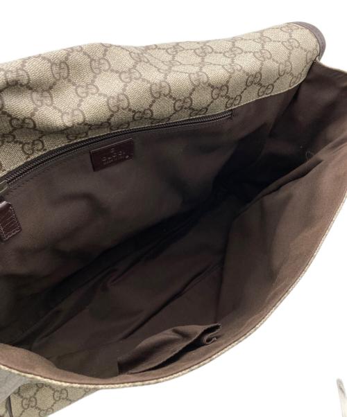 GUCCI（グッチ）GUCCI (グッチ) GGスプリームメッセンジャーバッグ ブラウンの古着・服飾アイテム