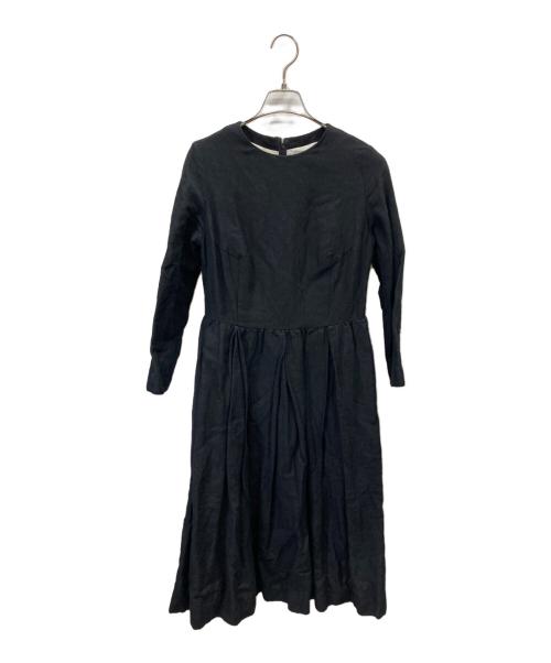 YAECA WRITE（ヤエカ ライト）YAECA WRITE (ヤエカ ライト) タックドレスワンピース ブラック サイズ:Sの古着・服飾アイテム