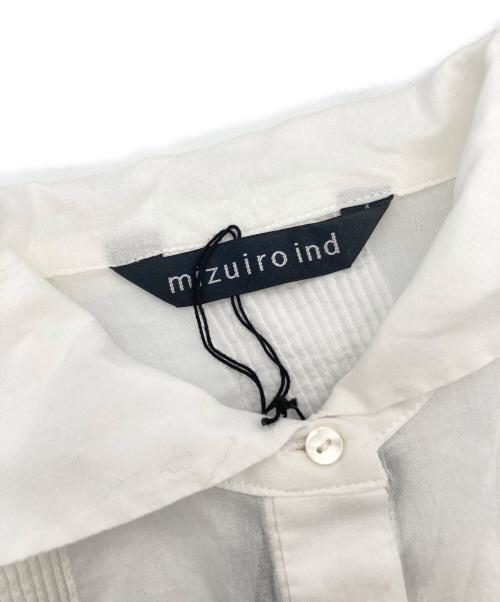 mizuiro-ind（ミズイロインド）mizuiro-ind (ミズイロインド) pin tuck waist gather wide OP ホワイト サイズ:表示なし 未使用品の古着・服飾アイテム