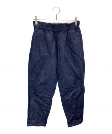 中古・古着通販】soi-e (ソワ) コットンリネンデニムパンツ インディゴ
