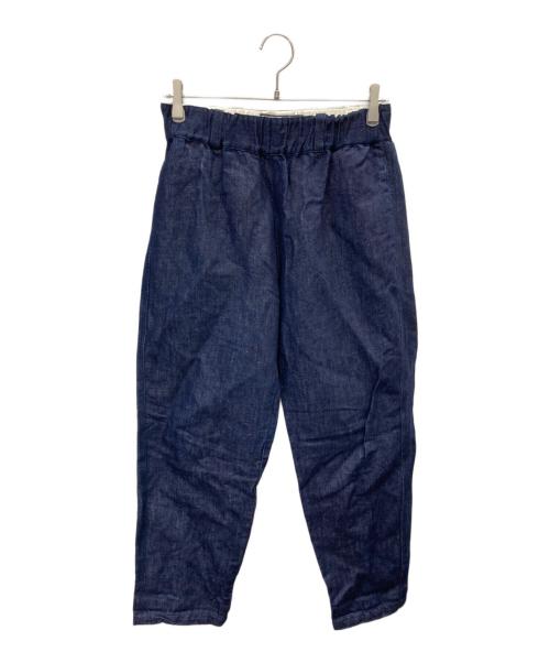 soi-e（ソワ）soi-e (ソワ) コットンリネンデニムパンツ インディゴ サイズ:1の古着・服飾アイテム