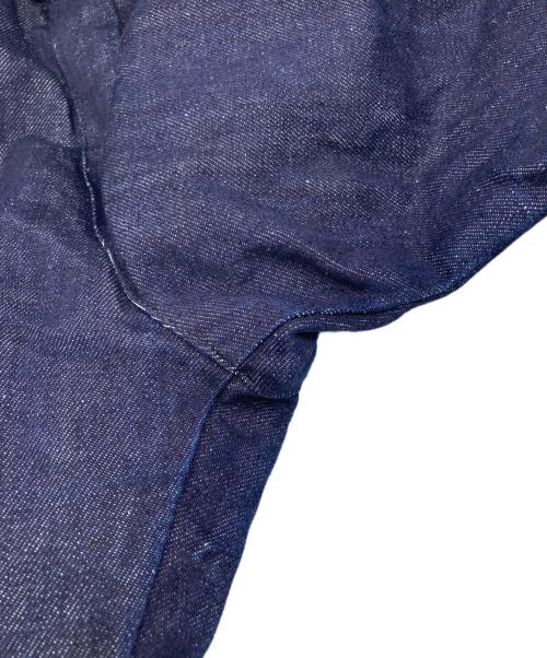 soi-e（ソワ）soi-e (ソワ) コットンリネンデニムパンツ インディゴ サイズ:1の古着・服飾アイテム