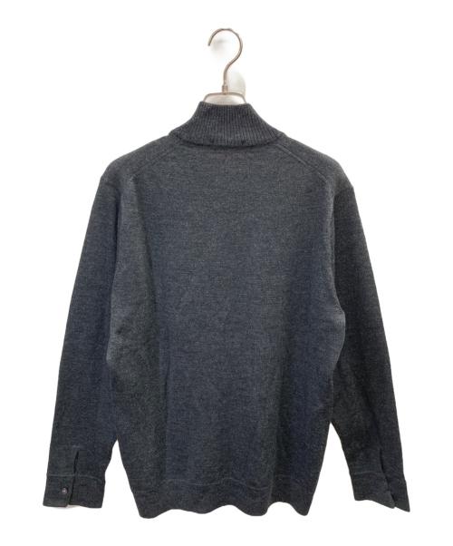BURBERRY BLACK LABEL（バーバリーブラックレーベル）BURBERRY BLACK LABEL (バーバリーブラックレーベル) ハーフジップニット グレー サイズ:3の古着・服飾アイテム