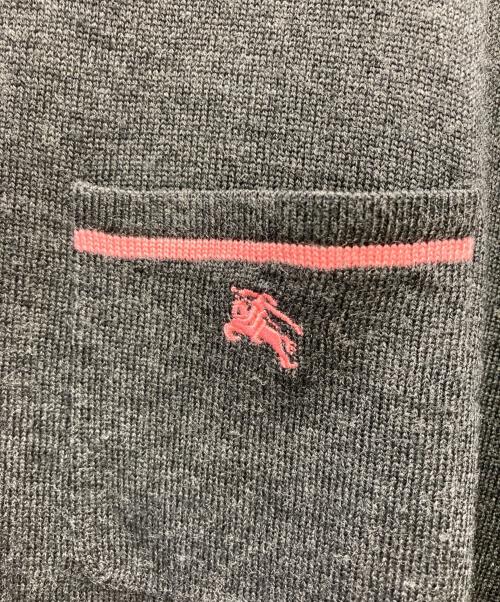 BURBERRY BLACK LABEL（バーバリーブラックレーベル）BURBERRY BLACK LABEL (バーバリーブラックレーベル) ハーフジップニット グレー サイズ:3の古着・服飾アイテム