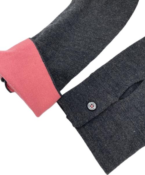 BURBERRY BLACK LABEL（バーバリーブラックレーベル）BURBERRY BLACK LABEL (バーバリーブラックレーベル) ハーフジップニット グレー サイズ:3の古着・服飾アイテム