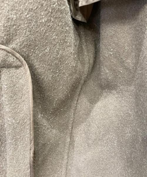 GALERIE VIE（ギャルリーヴィー）GALERIE VIE (ギャルリーヴィー) ウールダブルフェイスダブルブレストノーカラーコート ブラウン サイズ:36の古着・服飾アイテム
