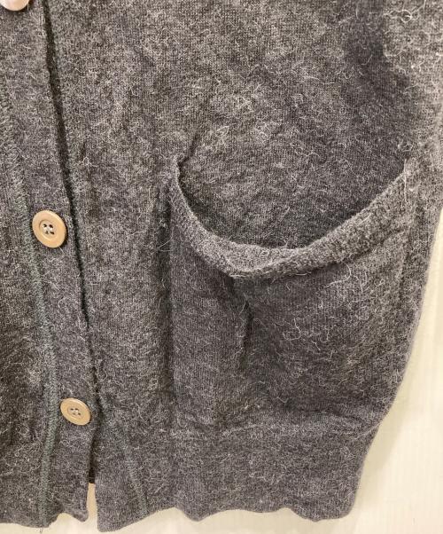 DRIES VAN NOTEN（ドリスヴァンノッテン）DRIES VAN NOTEN (ドリスヴァンノッテン) アルパカ混カーディガン グレー サイズ:Sの古着・服飾アイテム