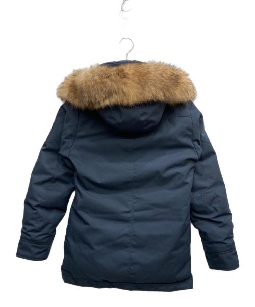 Pyrenex（ピレネックス）Pyrenex (ピレネックス) ANNECY フーデッドファーダウンジャケット ネイビー サイズ:Sの古着・服飾アイテム