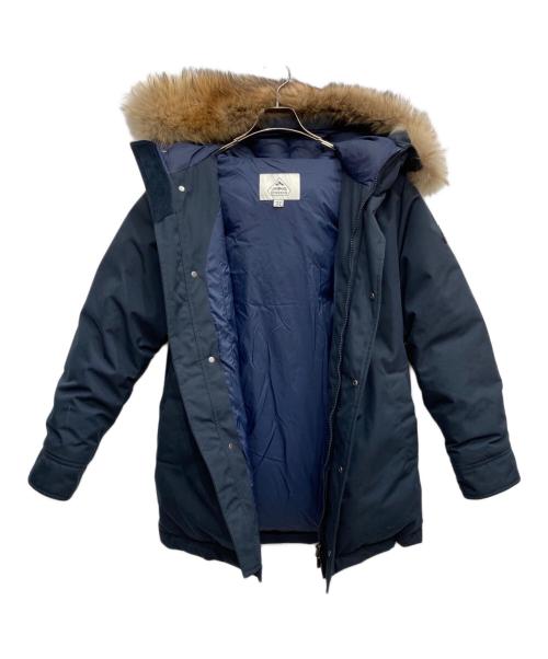 Pyrenex（ピレネックス）Pyrenex (ピレネックス) ANNECY フーデッドファーダウンジャケット ネイビー サイズ:Sの古着・服飾アイテム