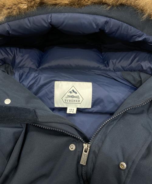Pyrenex（ピレネックス）Pyrenex (ピレネックス) ANNECY フーデッドファーダウンジャケット ネイビー サイズ:Sの古着・服飾アイテム