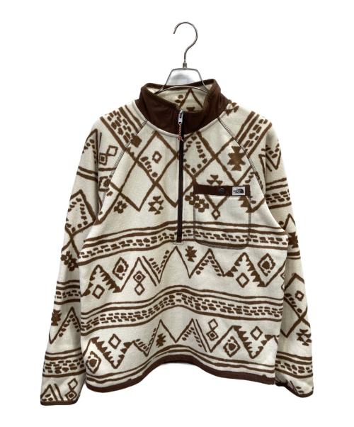 THE NORTH FACE（ザ ノース フェイス）THE NORTH FACE (ザ ノース フェイス) Printed Gordon Lyons 1/4 Zip Sweater ベージュ サイズ:Mの古着・服飾アイテム