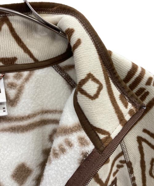 THE NORTH FACE（ザ ノース フェイス）THE NORTH FACE (ザ ノース フェイス) Printed Gordon Lyons 1/4 Zip Sweater ベージュ サイズ:Mの古着・服飾アイテム