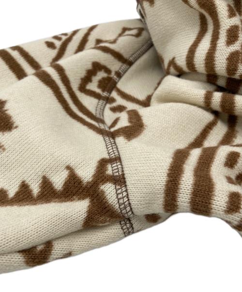 THE NORTH FACE（ザ ノース フェイス）THE NORTH FACE (ザ ノース フェイス) Printed Gordon Lyons 1/4 Zip Sweater ベージュ サイズ:Mの古着・服飾アイテム