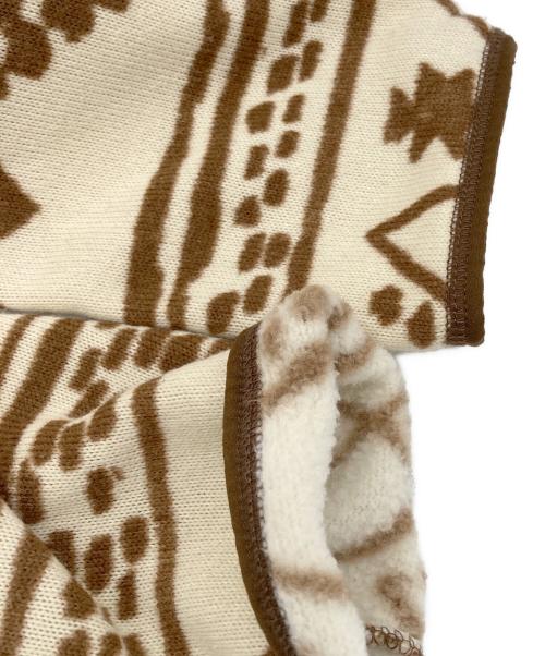 THE NORTH FACE（ザ ノース フェイス）THE NORTH FACE (ザ ノース フェイス) Printed Gordon Lyons 1/4 Zip Sweater ベージュ サイズ:Mの古着・服飾アイテム