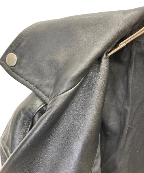 moussy（マウジー）moussy (マウジー) OVERSIZED LEATHER ジャケット ブラック サイズ:FREEの古着・服飾アイテム