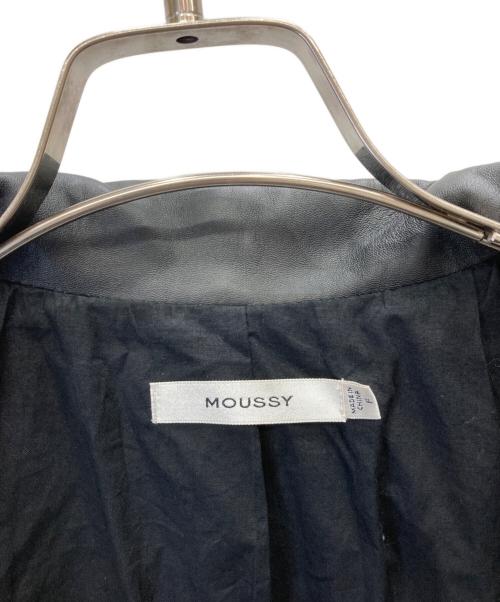 moussy（マウジー）moussy (マウジー) OVERSIZED LEATHER ジャケット ブラック サイズ:FREEの古着・服飾アイテム