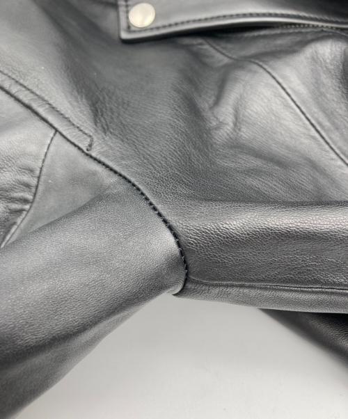 moussy（マウジー）moussy (マウジー) OVERSIZED LEATHER ジャケット ブラック サイズ:FREEの古着・服飾アイテム