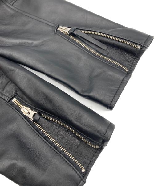 moussy（マウジー）moussy (マウジー) OVERSIZED LEATHER ジャケット ブラック サイズ:FREEの古着・服飾アイテム