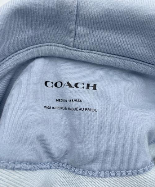 COACH（コーチ）COACH (コーチ) シグネチャーロゴパーカー ブルー サイズ:Mの古着・服飾アイテム