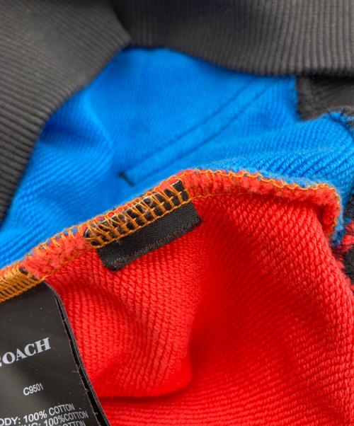 COACH（コーチ）COACH (コーチ) Colorblock Signature プルオーバーパーカー マルチカラー サイズ:Sの古着・服飾アイテム
