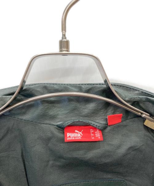 PUMA（プーマ）PUMA (プーマ) DUCATI (ドゥカティ) ピッグレザージャケット グリーン サイズ:Mの古着・服飾アイテム