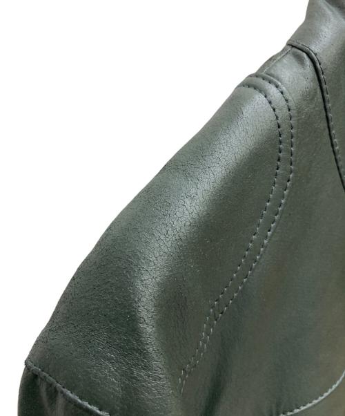 PUMA（プーマ）PUMA (プーマ) DUCATI (ドゥカティ) ピッグレザージャケット グリーン サイズ:Mの古着・服飾アイテム