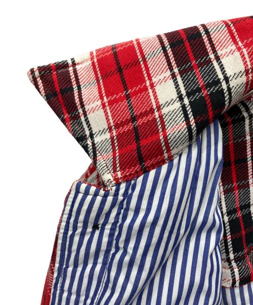 DIESEL（ディーゼル）DIESEL (ディーゼル) リバーシブル中綿チェックジャケット レッド サイズ:Sの古着・服飾アイテム